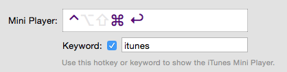 iTunes 热键