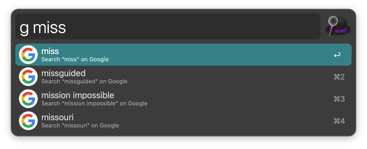 Google Suggest 工作流